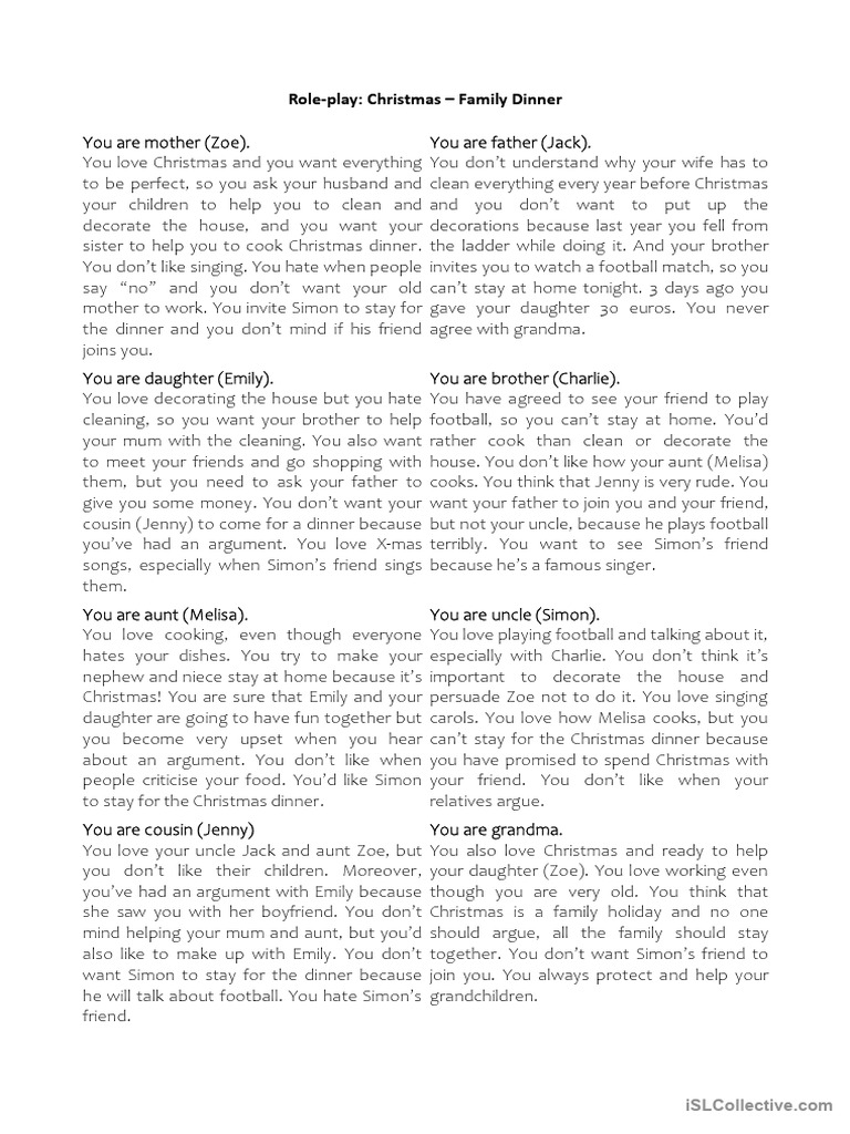 Christmas family dinner photos