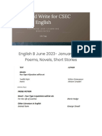 English B June 2023 Syllabus