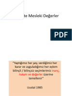 Ebelikte Mesleki Değerler