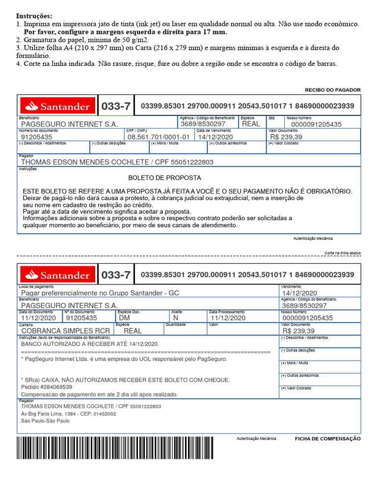 Boleto Cp77 | PDF