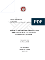 Pozitif Ve Negatif Ruminasyon Ölçeğinin Türkçe Uyarlamasi, Geçerlilik Ve Güvenirlilik Çalişmasi