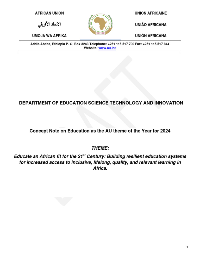 CONCEPT NOTE - With Roadmap - AU Theme 2024 - 20230830 - Eng | PDF