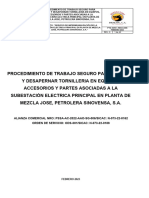 PTS Trabajos Mecanicos Apernado y Desapernado