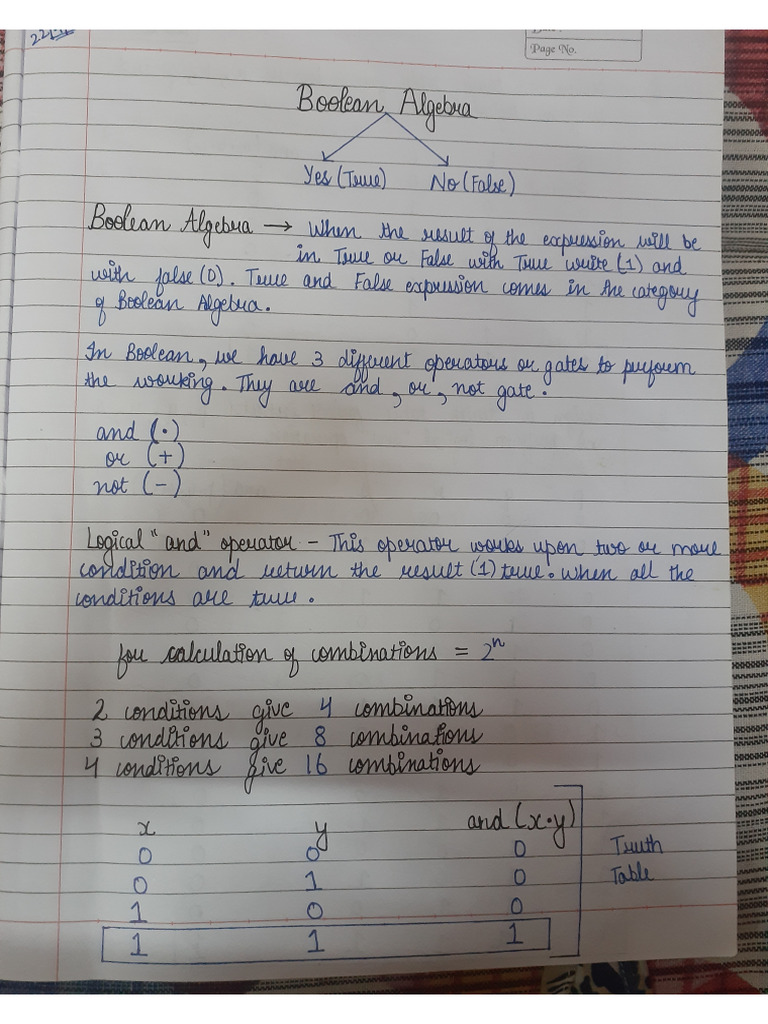 Boolean Algebra | PDF