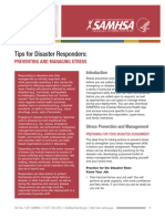 Dhhs Preventing Managing Stress First Responders Tipsheet