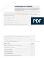 Lista de Documentación Obligatoria en ISO 45001