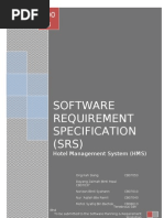 Software Requirement Specification (SRS) : Hotel Management System (HMS)