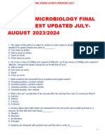 Portage Microbiology Final Exam Latest Updated July August 2023 2024 PDF