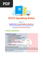 Speaking Class 2 Note