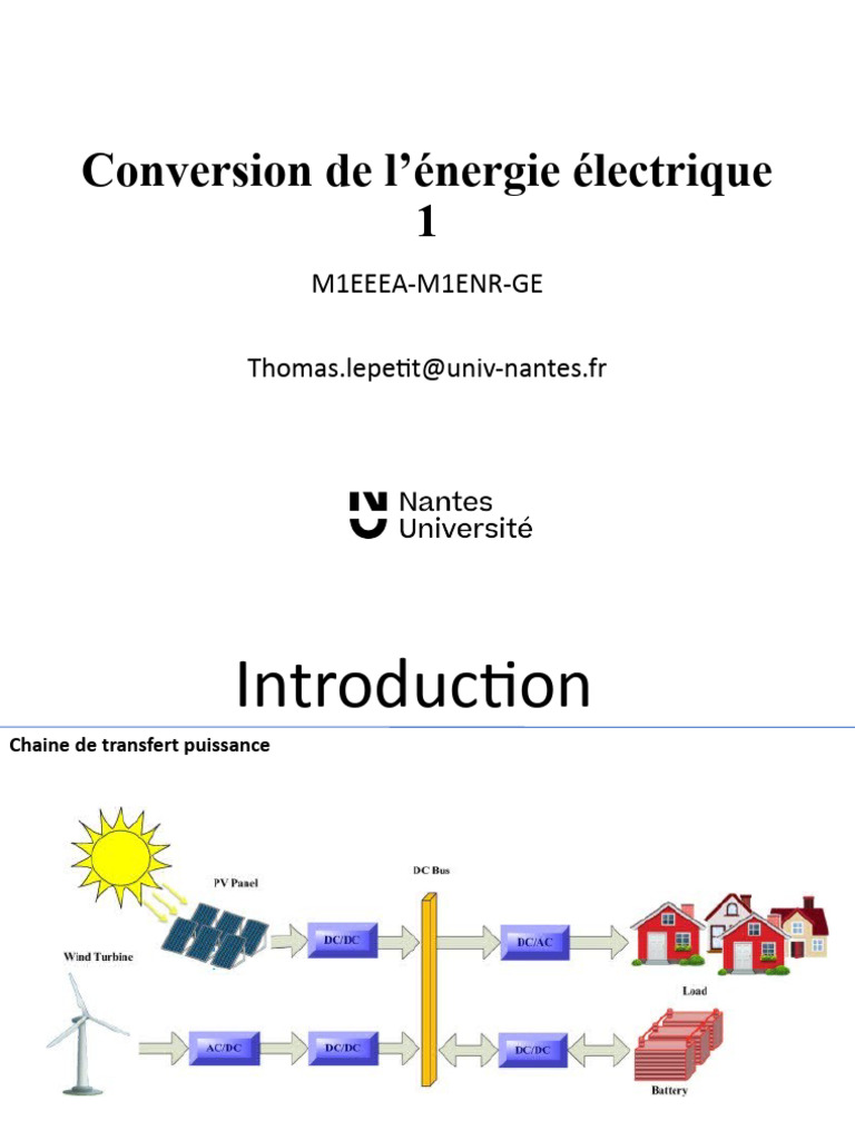 Conversion de l'énergie électrique | PDF