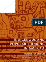 Indigenous and Popular Thinking in América - Rodolfo Kusch - 2010 - Duke University Press Books - 9780822346296 - Anna's Archive