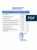 Jadwal Akademik Akhir Semesrester 119