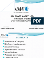 Jay Bhart Maruti Ltd. Vithalapur, Gujarat: (Performance Evaluation)
