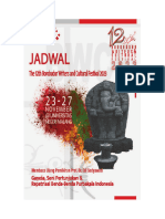 JADWAL THE 12TH Borobudur Writers Cultural Festival 2023