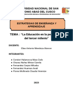 La Educación en La Perspectiva Del Tercer Milenio