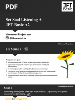 Latihan Soal JFT Basic A2 Reading | PDF