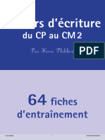 Fiche Pedagogique Cahiers D x27 Ecriture Du CP Au Cm2