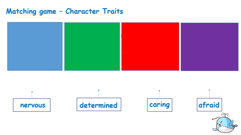 Matching Game - Character Traits | PDF
