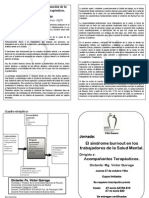 El Sindrome de Burnout en Los Trabajadores de La Salud Mental
