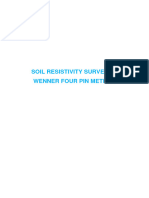 Soil Resistivity - Wenner Four Pin Method