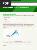 Wind Turbine - Measuring Wind Speed