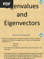 eigen value and eigen vector