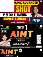 P Block Elements Notes For JEE Mains