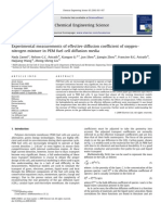 Effective Diffusion Coefficient of Oxygen