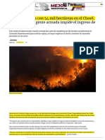 Incendio Arrasa Con 54 Mil Hectáreas en El Choré, Denuncian Que Gente Armada Impide El Ingreso de Bomberos