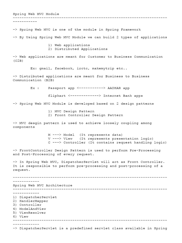 Spring MVC Download Free PDF Representational State Transfer