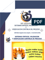 PDF Sistemas Criticos Validacion y Verificacion Continua Del Proceso Compress