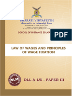 Law of Wages and Principles of Wage Fixation