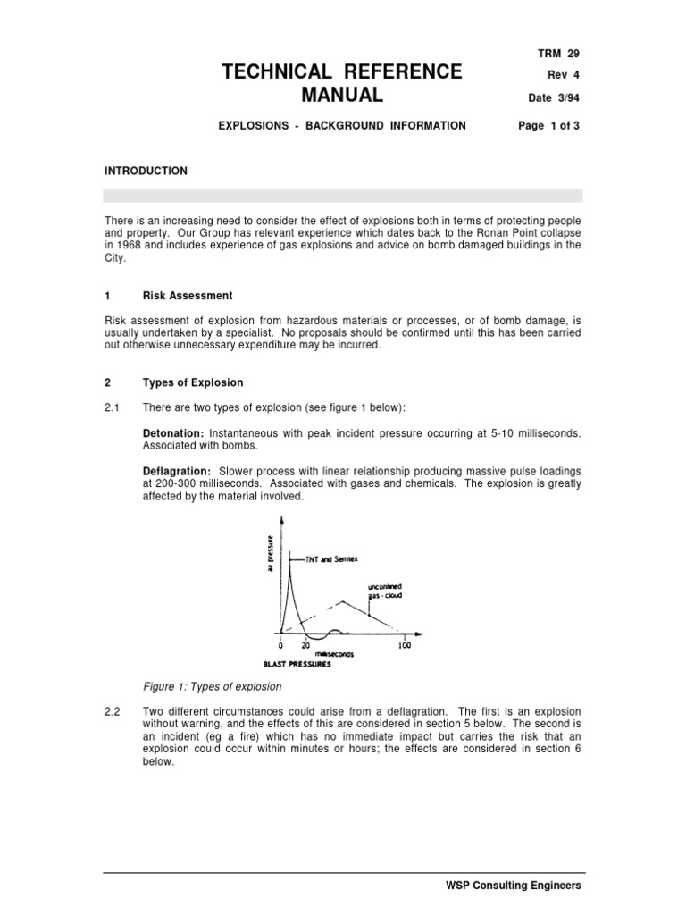 TRM029 Explosions - Background Information | PDF