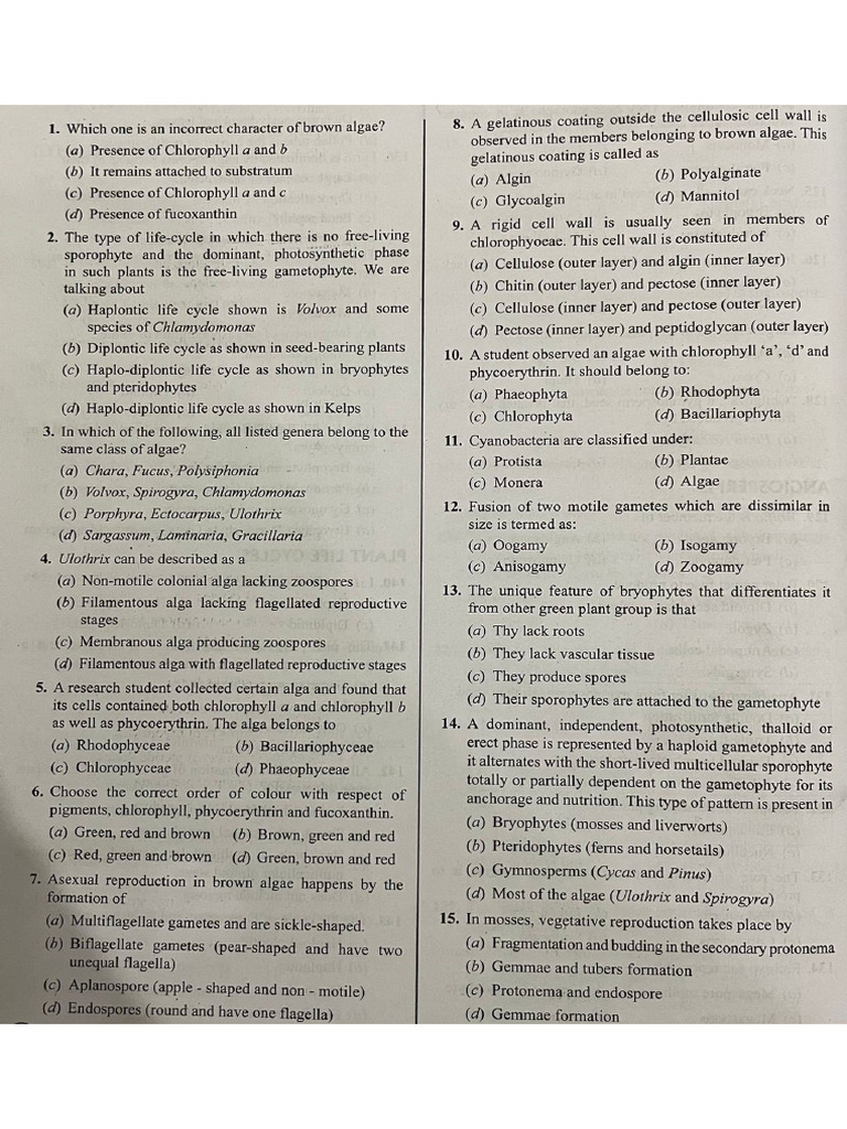 PLANTS TEST PDF visual data 2