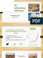 Ursachen Der Wüstenausbreitung in Der Sahelzone