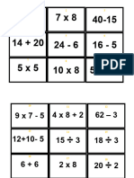 Adição e Subtração Jogo Colorido Operações Prontas