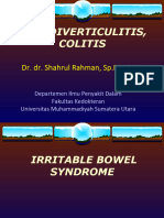 IBS, Diverculitis, Colitis