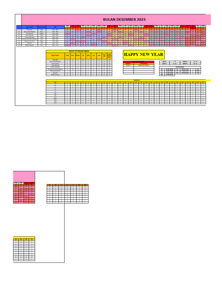 Schedule Desember 2023 Plan Pdf