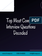 Common Interview Questions Decoded 