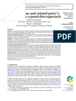 Market Value and Related Party's Transactions A Panel Data Approach (10-1108 - AJAR-07-2022-0204)