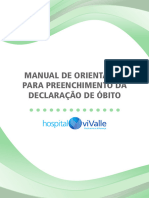 Manual de Orientacao para Preenchimento Da Declaracao de Obito