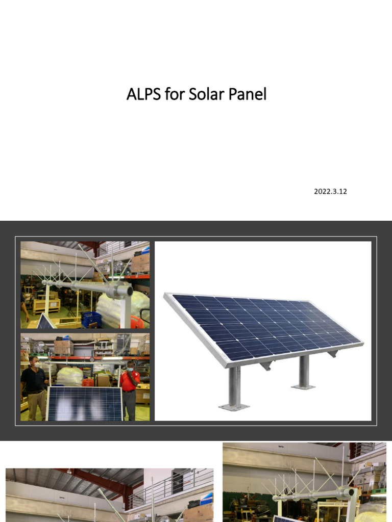 ALPS For Solar Panel Build Tech 2022 PDF