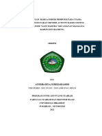 Implementasi Harga Pokok Produksi Dengan Metode Activity Based Costing Pasa Usaha Kuliner Sate Madura