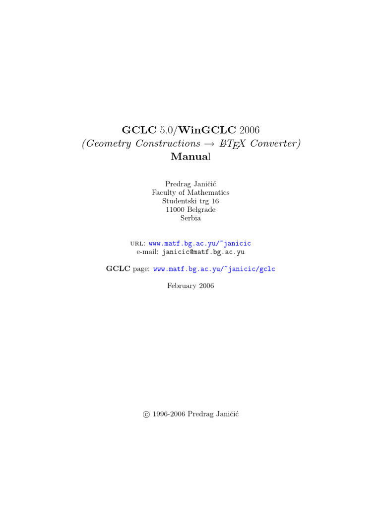 GCLC Man | PDF
