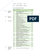 Standard Objectives Sheet