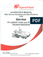 OPERATOR'S MANUAL FINISHERS pf-3200-pf-3180 and pf-3172