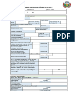 Ficha de Matricula Ano Escolar 2023