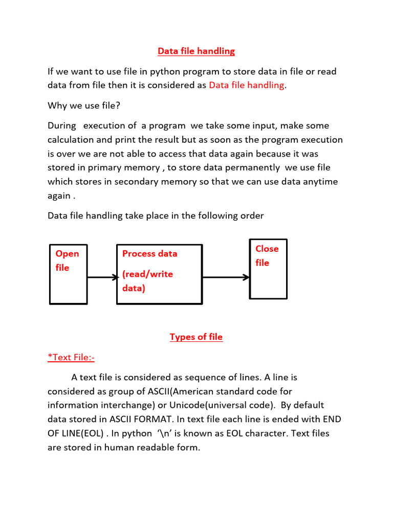 Data File Handling | PDF | Computer File | Text File