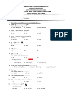 Soal UAS I 2021 Kelas 1