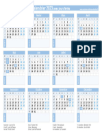 Calendrier 2023 Avec Jours Feries